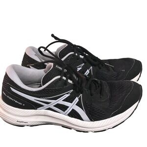 ASICS Gel-Contend 7 Womens Running Shoe Black White 1012A911 Size 10 Lightweight